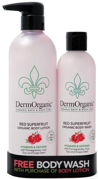DermOrganic Bath & Body Duo Pack Red Superfruits