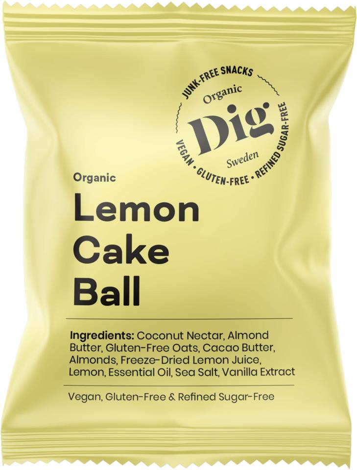 DIG Organic Lemon Cake Ball 25g