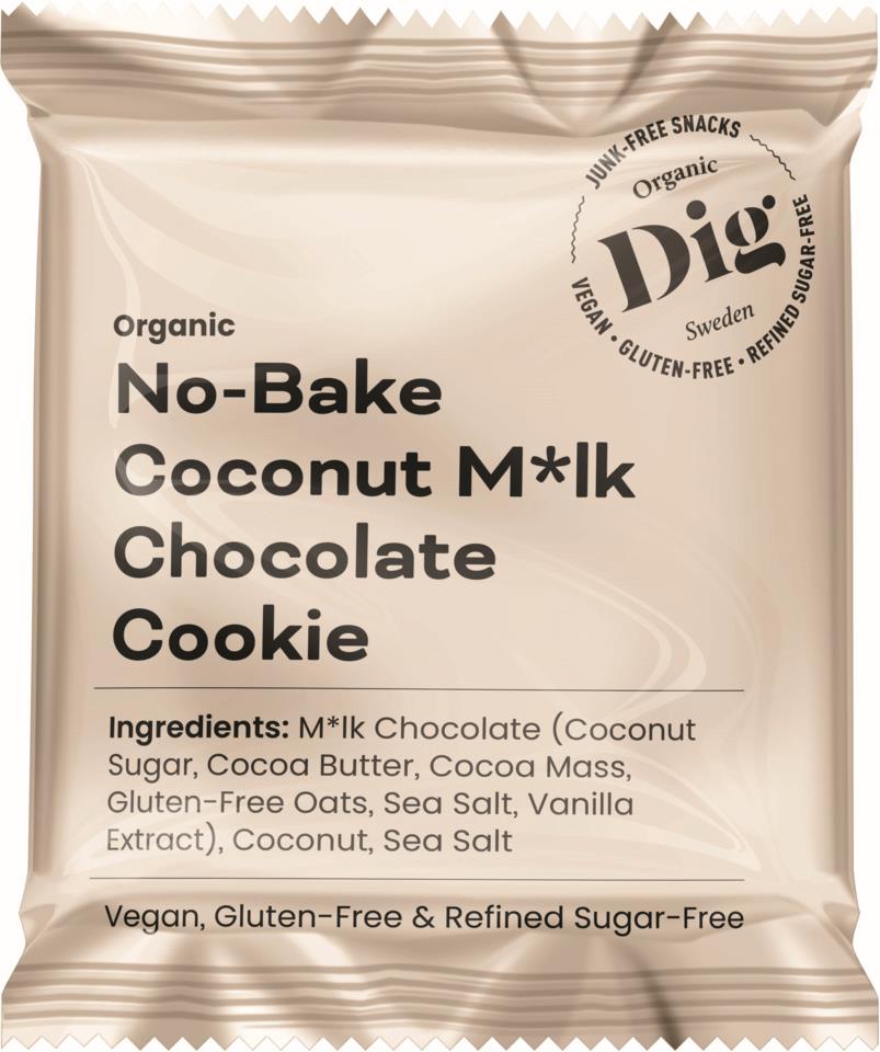 DIG Organic No-Bake Coconut M*lk Chocolate Cookie 35g