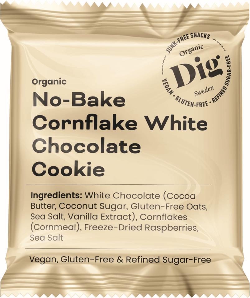 DIG Organic No-Bake Cornflake White Chocolate Cookie 35g