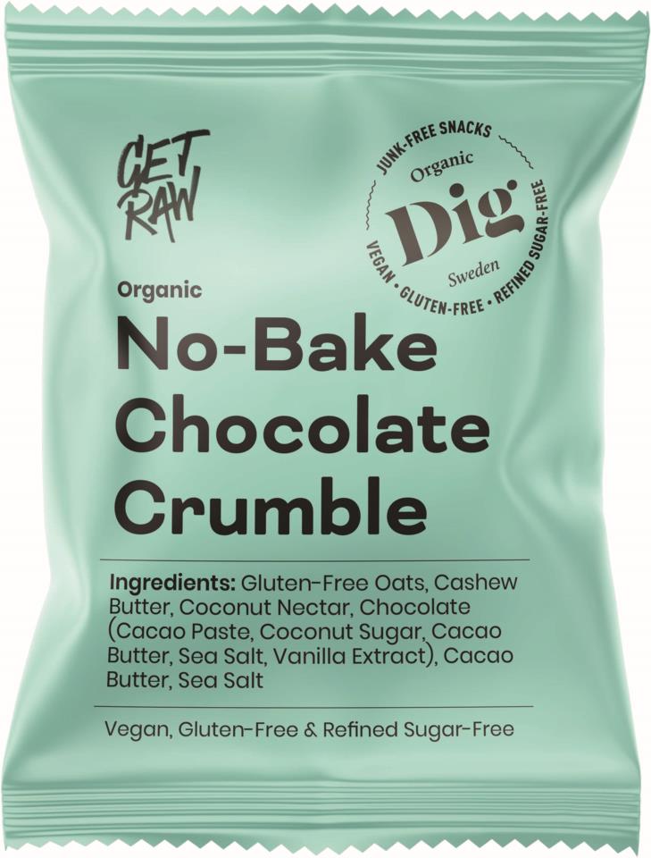 DIG GET RAW Organic No-Bake Chocolate Crumble 35g
