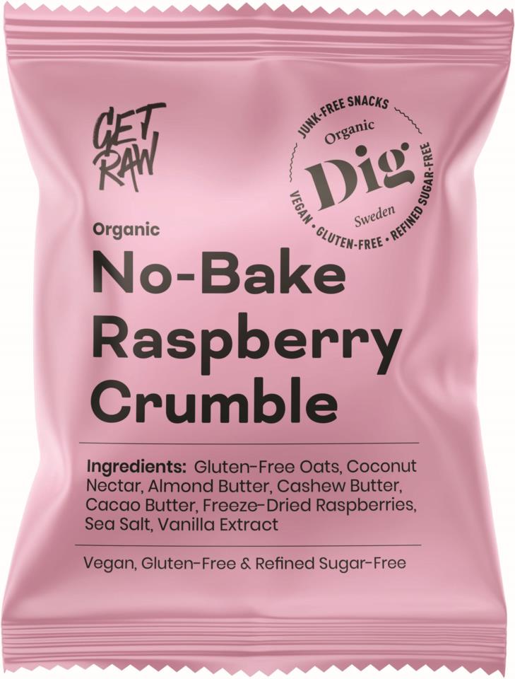 DIG GET RAW Organic No-Bake Raspberry Crumble 35g