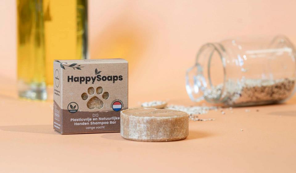 HappySoaps Dog Shampoo Bar Long Fur 65 g