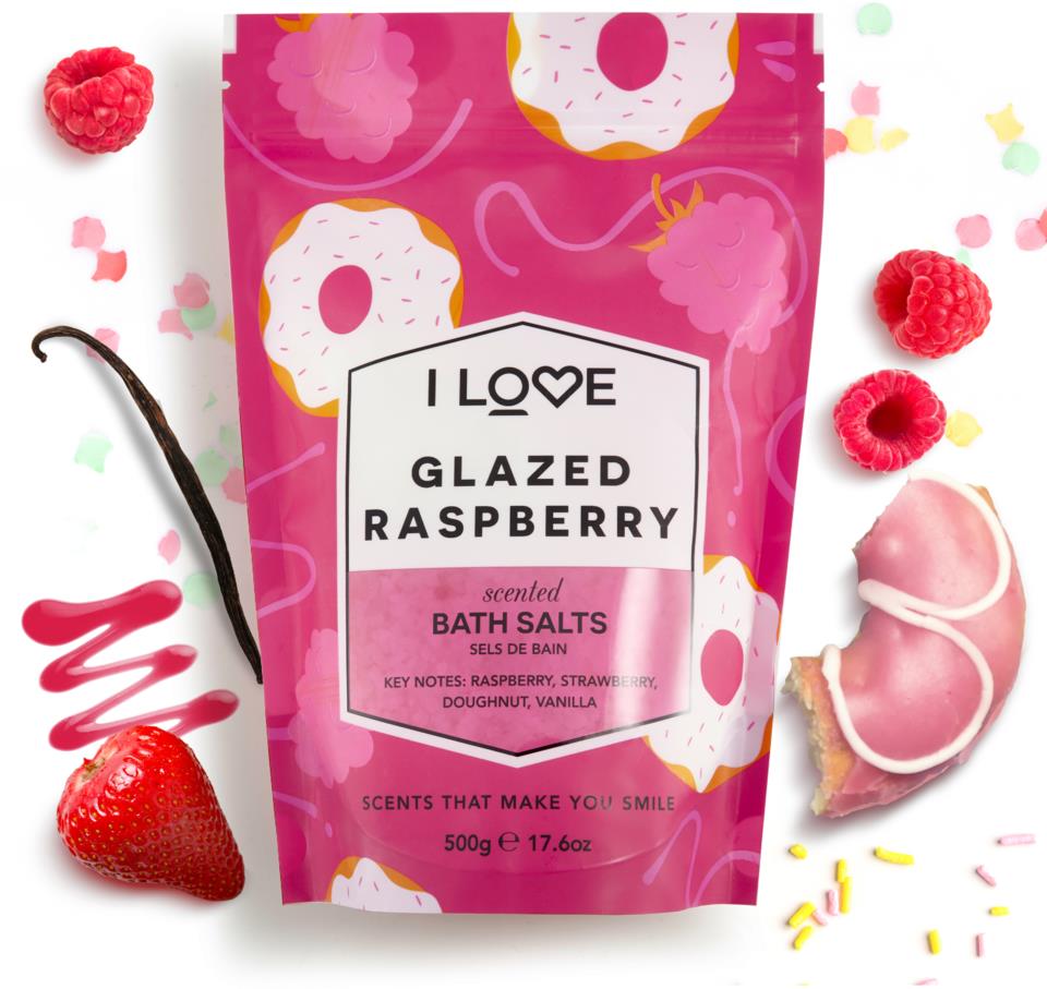 I Love Signature Glazed Raspberry Bath Salts 500 g