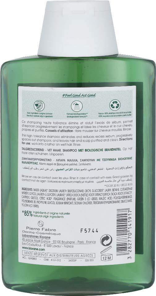 Klorane Organic Nettle Shampoo 200 ml