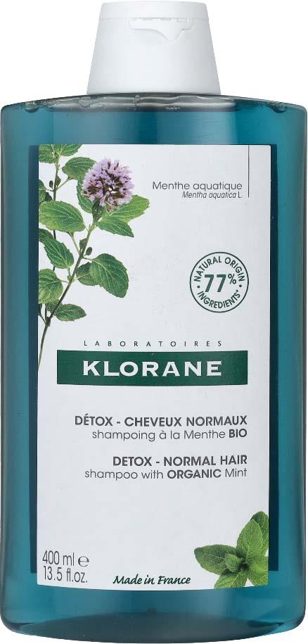 Klorane Shampooing à la Menthe Aquatique BIO 400 ml