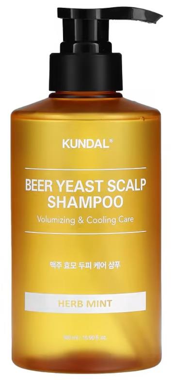 Kundal Beer Yeast Scalp Shampoo Herb Mint 500 ml