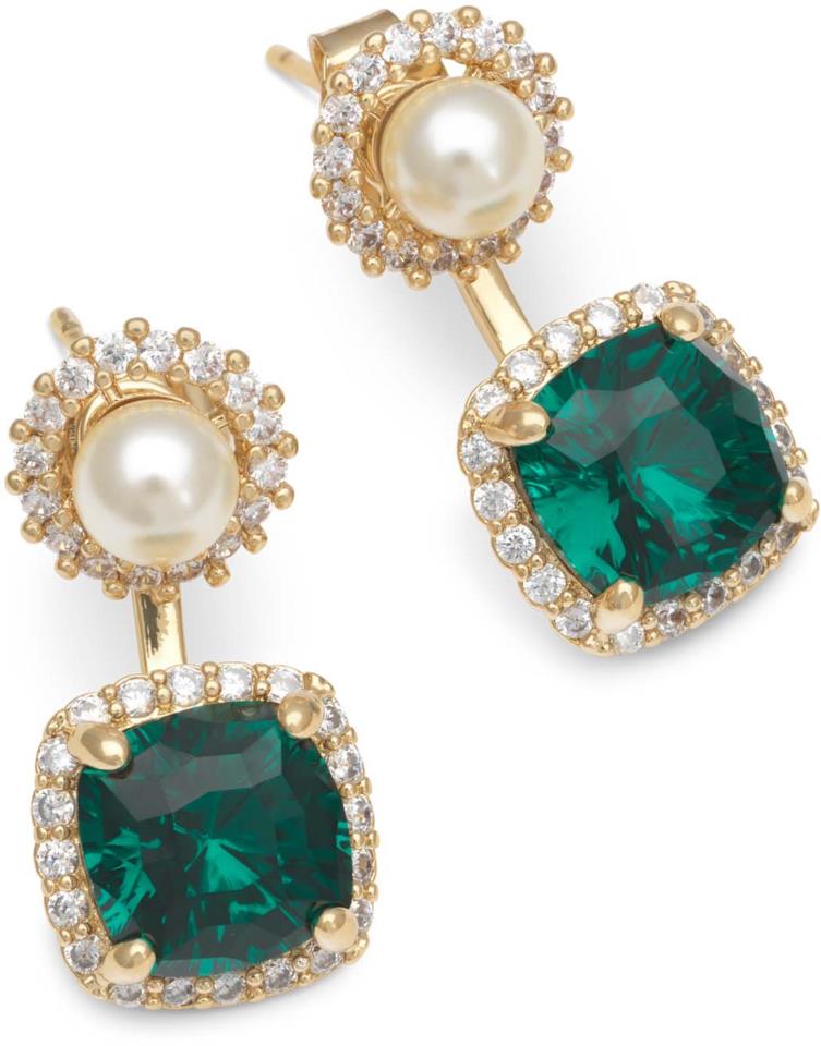 Lily and Rose Colette earrings - Emerald square