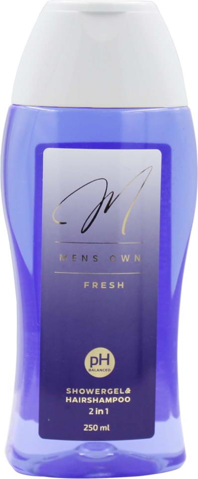 Mens Own 2-in-1 Shampoo & Showergel Fresh 250 ml