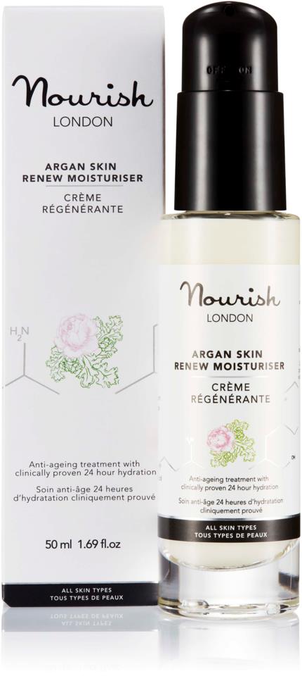 Nourish London Argan Skin Renew Moisturiser 50 ml