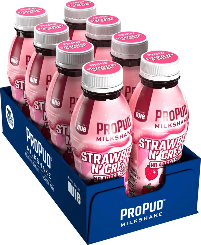ProPud Protein Milkshake Strawberry 8 x 330 ml