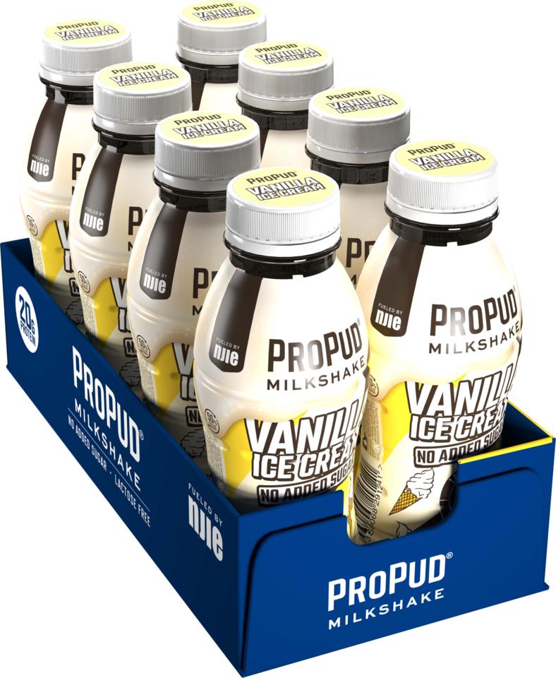 ProPud Protein Milkshake Vanilla Ice Cream 8 x 330 ml