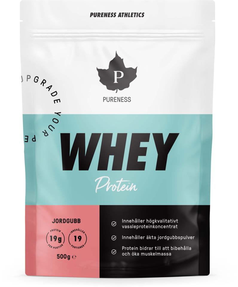 Pureness Athletics Whey Protein | Jordgubb - 500 g