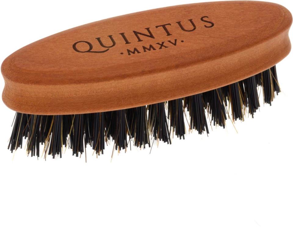 Quintus MMXV Small Beard Brush Pearwood Firm Nylon and Horse Hair Mix