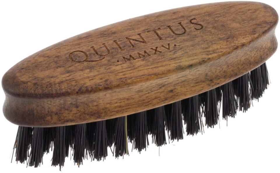 Quintus MMXV Small Beard Brush Walnut Wild Boar Bristles